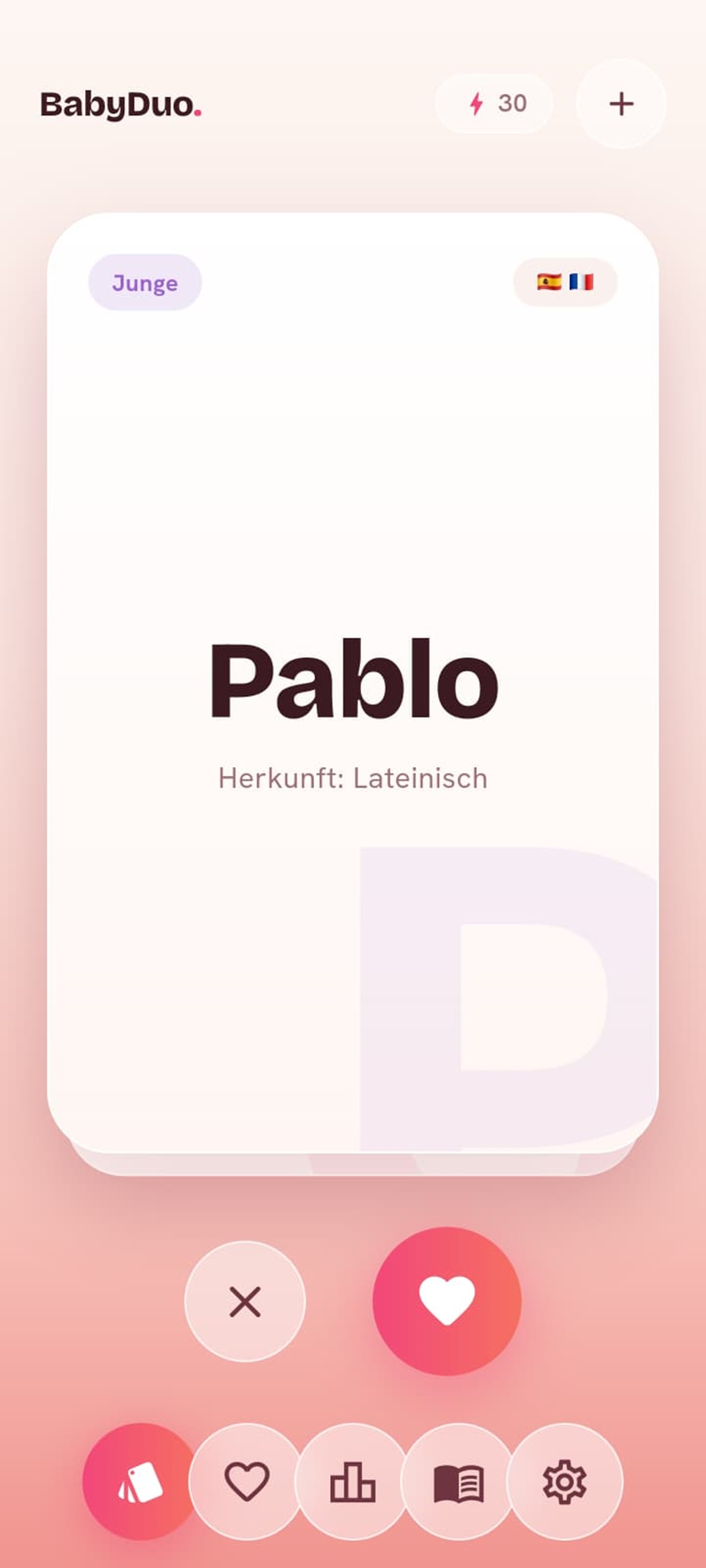 Lieblingsnamen entdecken