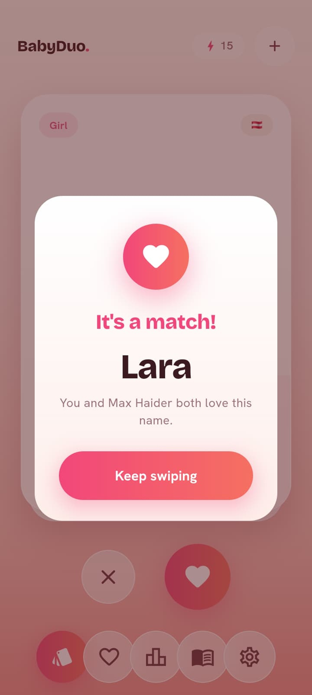 Celebrate your match