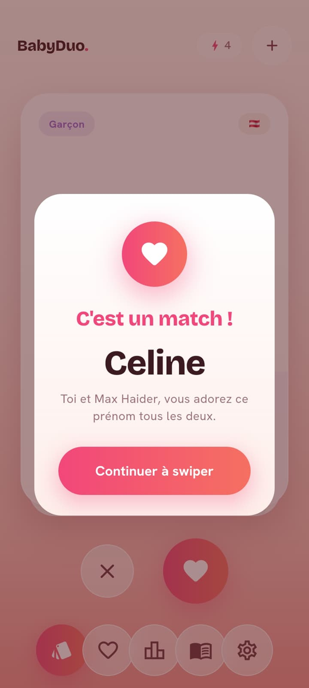 Célébrez votre match